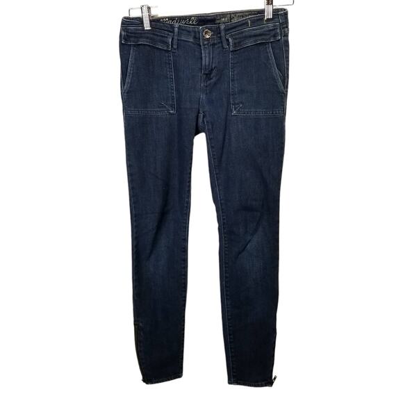 Madewell Blue Skinny Jeans with Stretch - Picture 3 of 9